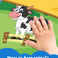 Coogam Musical Cars Play Mat For 1 2 3 Year Old Toddlers Easter Basket Stuffers, Soft Pull-Back Vehicle Set With Farm Animals Playmat Rug, Baby Fine Motor Montessori Toys Game