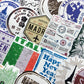 Vintage Travel Postmark Sticker Pack Of 60 Stickers Suitcase Stickers For Laptops Hydro Flasks Water Bottles Luggage