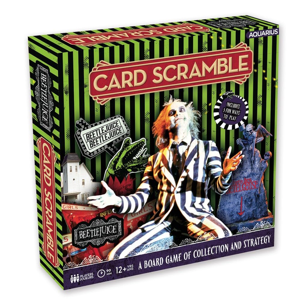 Aquarius Beetlejuice Card Scramble Board Game - Fun Family Party Game For Kids, Teens & Adults - Entertaining Game Night Gift -