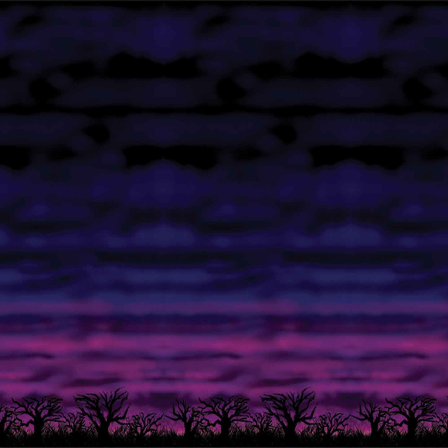 Beistle Company Spooky Sky Backdrop 30'