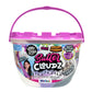 Compound Kings Fluffy Cloudz Butter Slime Bucket For Boys And Girls, Sensory Toy Non-Toxic Non-Sticky Scented, Purple White & Black Swirl Silky Smooth Slime Gift