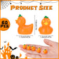 GGSTDDUP 60pcs Halloween Mini Resin Ducks  Tiny Pumpkin Duck Figures  Miniature Animals Figurines Bulk for Dollhouse Prank Halloween Birthday Party DIY Decoration Craft