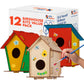 12 Diy Bird House Kits For Children To Build - Wood Birdhouse Kits For Kids To Paint - Unfinished Wood Bird Houses To Paint For