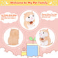 Hamster Talking Pet Toy Repeat What You Say Robot Plush Stuffed Animal Interactive, Dancing And Shaking Robotic Recording Toy, A