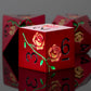 CSITORWWE Rose Flower Form DND Metal Dice,7PCS Heavy Metal Dice Set,Polyhedral D&D Dice with Gift Case for Dungeons and Dragon R