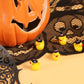 100pcs Mini Resin Duck  Tiny Ducks Halloween Witch Hat Miniature Resin Duck Little Resin Ducks for Crafts School Dollhouse Halloween Decoration (Purple Wizard Hat)