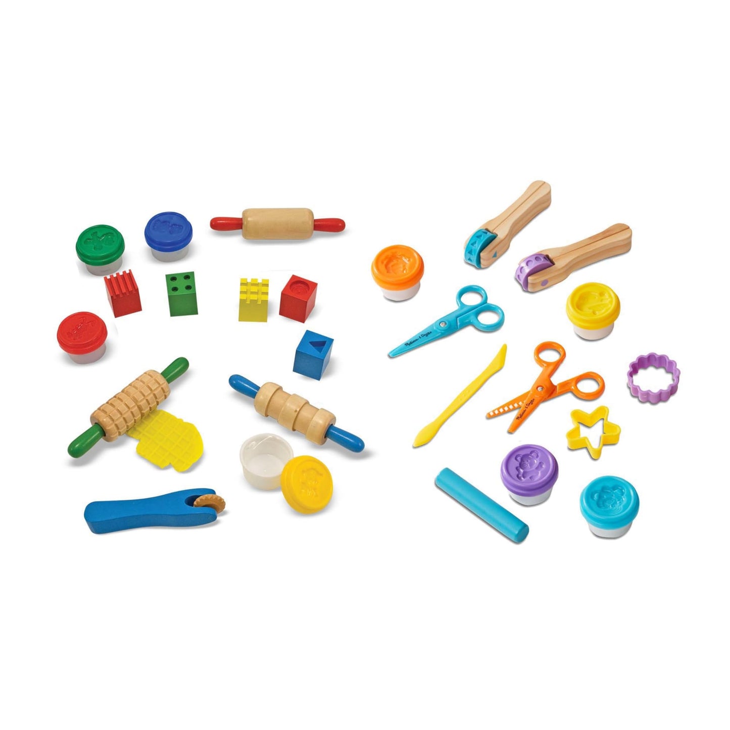 Melissa & Doug Clay Play Activity Set - With Sculpting Tools and 8 Tubs of Modeling Dough - Arts And Crafts For Kids, Clay Kits