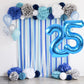 Toniful 40 Inch Blue Large Numbers Balloon Birthday Party Decorations, Foil Mylar Big Number Balloon Digital 25 For 25Th Birthda