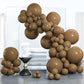 Partywoo Coffee Brown Balloons, 100 Pcs Boho Brown Balloons Different Sizes Pack Of 18 Inch 12 Inch 10 Inch 5 Inch Brown Balloons For Balloon Garland Or Balloon Arch As Party Decorations, Brown-F09