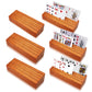 Hismocal 6 Pack Playing Card Holders Deck Stand, Play Cards Holder For Kids Or Elder People, Hands-Free Wood Holder Racks Set Of