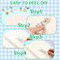 4 Pieces Sticker Collecting Book Album Reusable Sticker Book With A Plastic Spatula And Tweezer A5 Size 8.3'' X 5.8'' Christmas