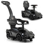 Infans 3 In 1 Ride On Push Car, Licensed Lamborghini Baby Stroller Sliding Walking Car With Push Handle, Music, Usb, Headlight, Under Seat Storage, Kids Foot-To-Floor Toy For 18-60 Months (Black)