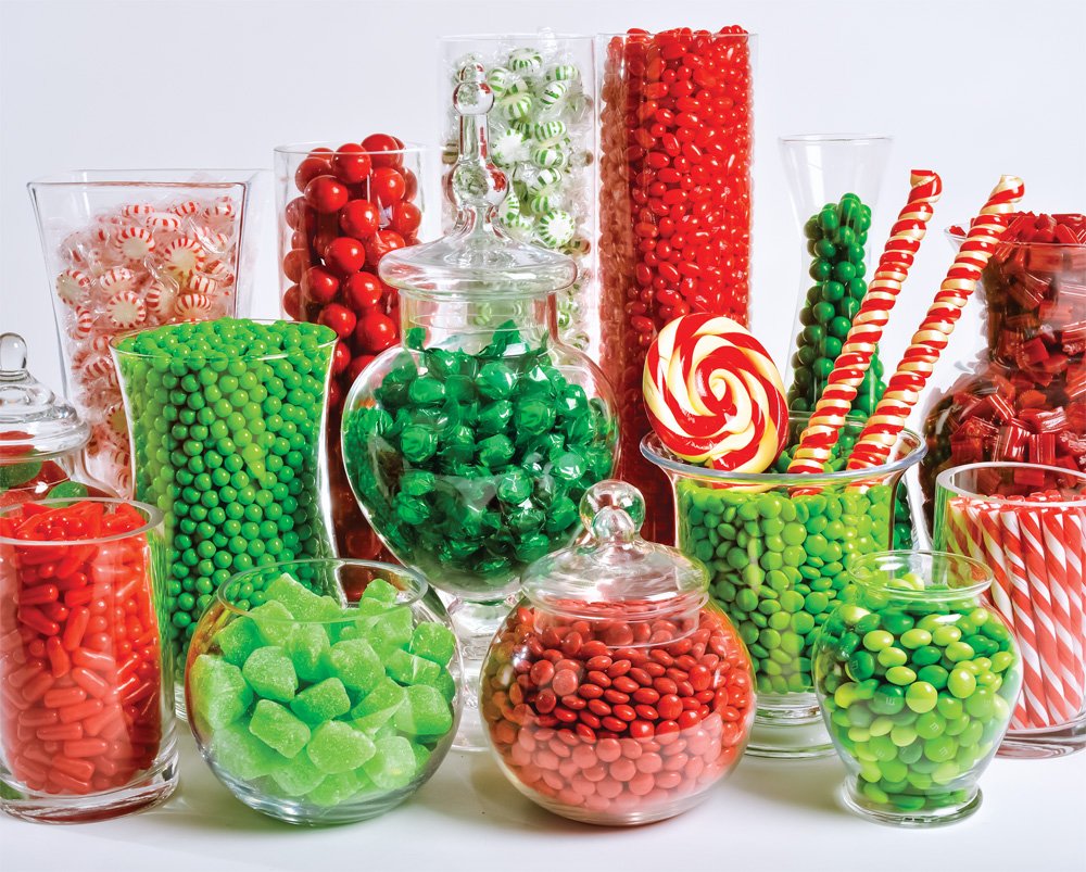 Vermont Christmas Company Christmas Candy Buffet Jigsaw Puzzle 1000 Puzzle