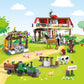Hogokids Farm House Building Toy For Girls Boys - 852 Pcs Valentine'S Day City Farm Animals Building Block Set With Horse Tractor Farm Tools | Creative Easter Gift For Kids Ages 6 7 8 9 10 11 12+