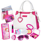 Shemira Play Purse For Little Girls, Princess Pretend Play Girl Toys For 3 4 5 6 7 8 Years Old, Birthday Gift For Girls Age 3-5 