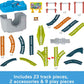 Thomas & Friends Toy Train Tracks Set, Connect & Build Bucket, 34-Piece Expansion Pack for Diecast & Motorized Trains, Age 3+ Ye