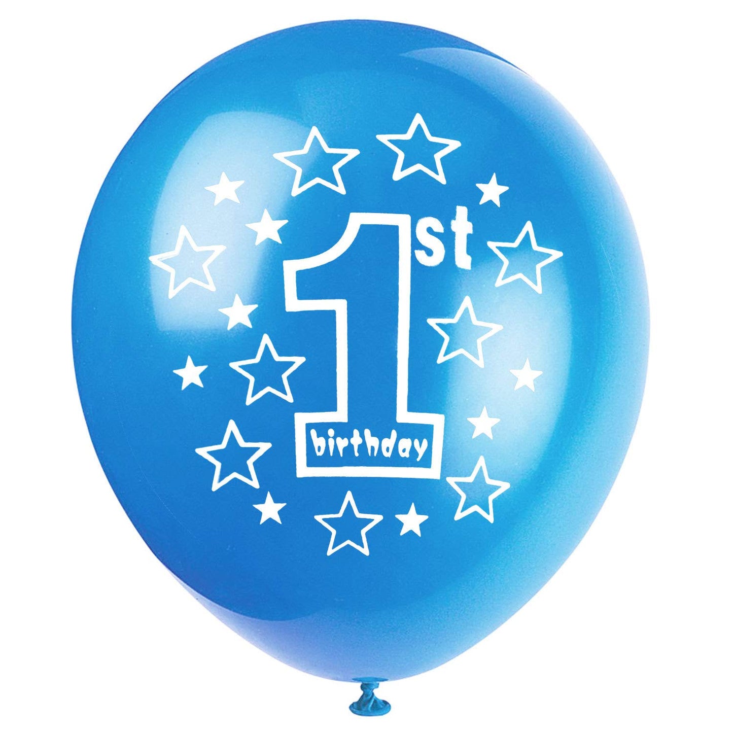 Shuntai First Birthday Balloons Blue 1St Birthday Party Decorations Gold Latex Confetti Balloon For 1 Birthday Themes Party Supp