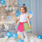 4 Pcs Butterfly Fairy Costume For Girls Kids Princess Cosplay Costume Set With Wings, Tutu Skirt, Wand (Rainbow)