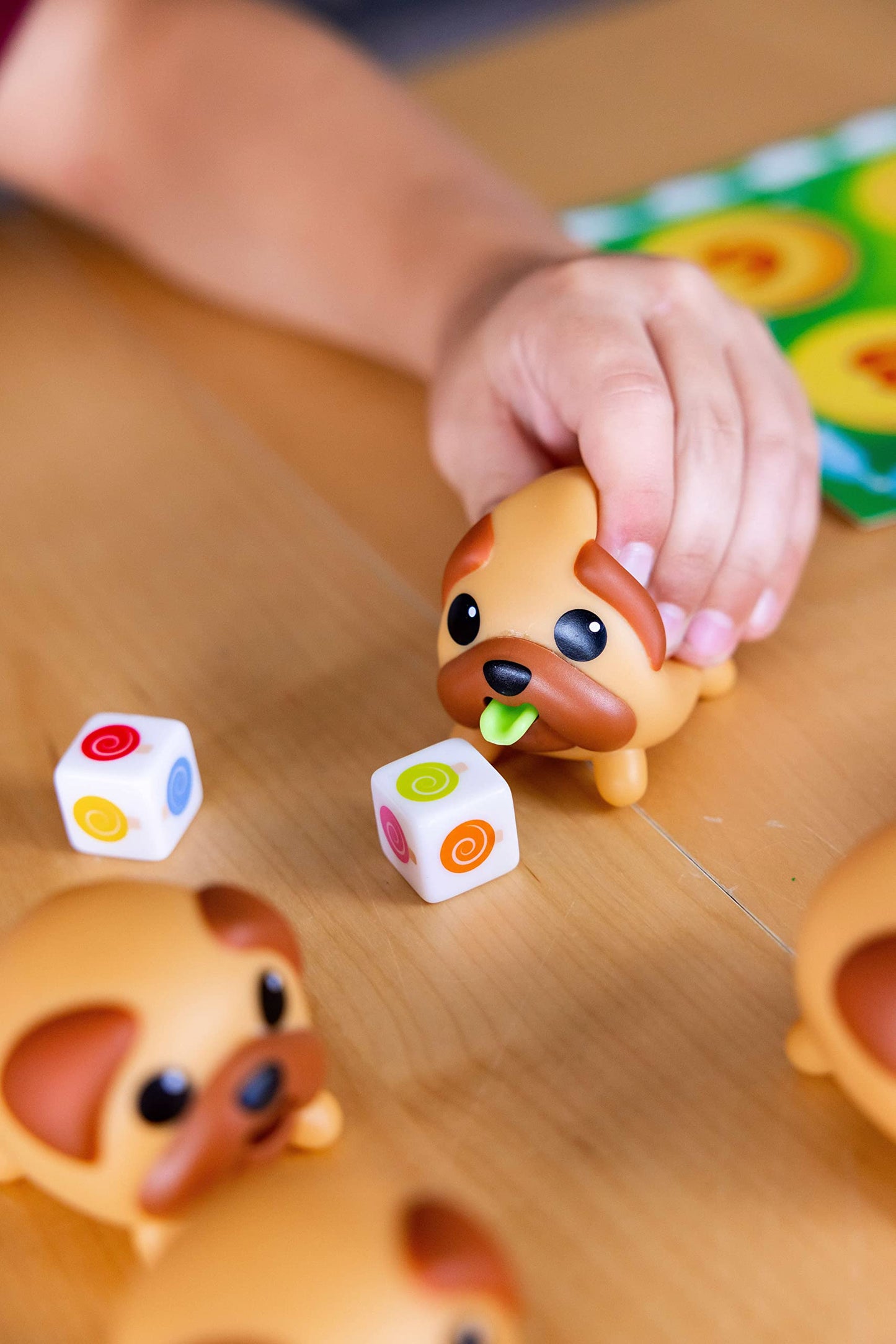 Blue Orange Tongues Out! Educational Puppy Fidget Game - 2-4 Players, Ages 4+, Orange, Plastic, Model 09046