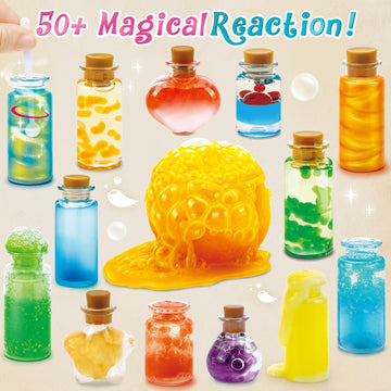 Wookidel Fairy Magic Kit For Kids With 20Pcs Magic Potion Bottles And Plate - Magical Fairy Making Craft Kit - Gift For Easter,