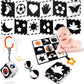 Black And White High Contrast Baby Toys For Newborn, Newborn Toys Montessori Toys For Babies 0-6 Months Tummy Time Toys, Infant