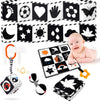 Black And White High Contrast Baby Toys For Newborn, Newborn Toys Montessori Toys For Babies 0-6 Months Tummy Time Toys, Infant