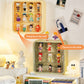 Clear Display Case For Figures,Wall-Mounted Doll Storage Box,Adjustable Display Stand Clear Acrylic Display Box With Door Dust A