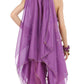 Cielary Kids Girls Belly Dance Halter Top Harem Pants Costume Set Halloween Outfit With Head Veil Waist Chain And Bracelets(Viol