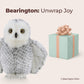 Bearington Blizzard Plush Snowy Owl Stuffed Animal, 10 Inches