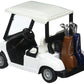 KinsFun Die Cast Metal Golf Cart Toy Car - White, 4½" Pullback Action, Durable Plastic