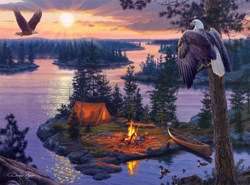 Buffalo Games - Darrell Bush - Dawn'S Watchman - 1000 Piece Jigsaw Puzzle For Adults -Challenging Puzzle Perfect For Game Nights