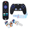 Thooke Remote Teether For Baby, 2Pcs Silicone Teething Toys For Infant Toddler 0-12 Months, Game Control Chew Gel Gifts For Newb
