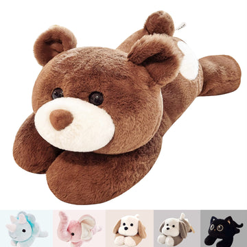 Uoozii 22''  4 Pounds Teddy Bear Weighted Stuffed Animals With Unscented Microwave Heating Pad Inside, Cute Coolable Heatable We