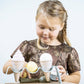 Dantoy Bio Kids’ Ice Cream & Cupcake Set (15 Pieces), Green Sugarcane Bioplastic Toy, Cones, Scoop, Cupcake Paper Cups, & Icing, Made In Denmark, Ages 2+