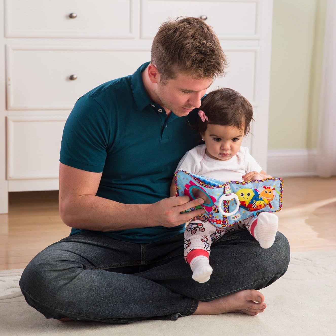 Lamaze Fun with Feelings Soft Baby Book - High Contrast Baby Book with Crinkly Cloth Pages - Sensory Books for Babies Ages 9 Mon