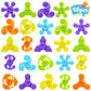 Scione 50 Pcs Mini Fidget Spinners Bulk, Fidget Spinner Toys Party Favors For Kids Adults Teens, Return Gifts, Easter Day Gifts For Kids, Party Games, Classroom Rewards Treasure Box Toys