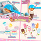 Dreamon Wooden Ice Cream Toys For Kids Toddlers, 48 Pcs Ice Cream Cart Play Kitchen Accessories With Menu, Pretend Money, Wooden