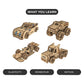 Smartivity Torque Busters 3D Wooden Car Engineering Stem Toy Building Set For Kids Ages 6 And Up, Includes Rubber Bands, Enginee