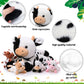 Sumind 5 Pcs Cow Plush Animals Set 13.78 Inch Mommy Cow Stuffed Animal With 4 Baby Cute Calf In Her Tummy Mommy And Small Plush For Baby Shower Boys Girls(Novel)