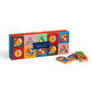 Galison Frank Lloyd Wright Domino Set - 28 Double Sided Colorful Geometric Patterned Wooden Domino Pieces