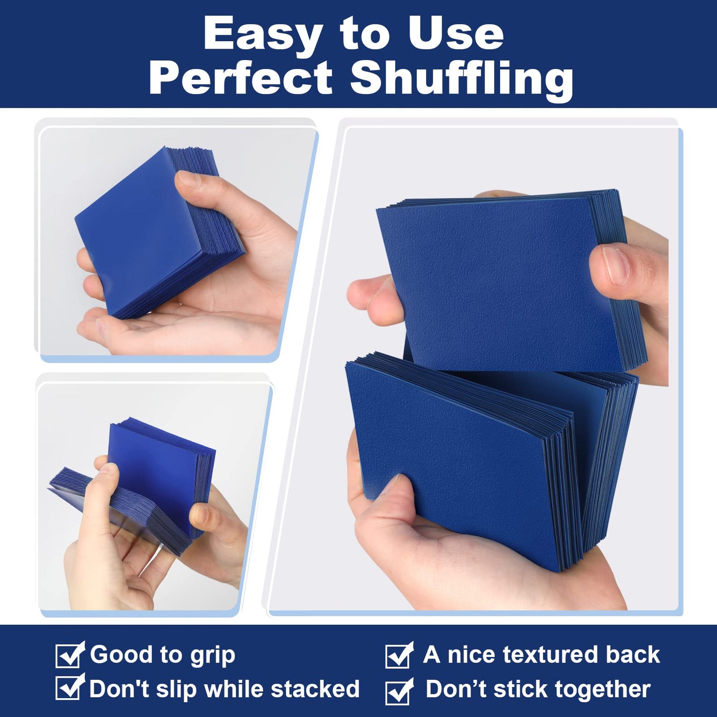 Blue MTG Card Sleeves 200 Pack  Standard Card Sleeves Sturdy MTG Sleeves Matte Back Finish  Perfect Shuffling - Protect All Your Trading Cards Collectible Cards by Fabmaker  Never Tear