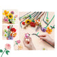 MEIEST Mini Building Blocks Flower Bouquet Plant Model Set Creative DIY Artificial Flowers Botanical Collection Construction Bricks Toy for Kids mature-themed Eternal Home Decor (Energy) (1658)