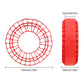 INJORA Silicone Rubber Insert Foam Fit - 1.9'' Wheel Tires 118-122mm Foam Fit for 1/10 RC Crawler(Red)