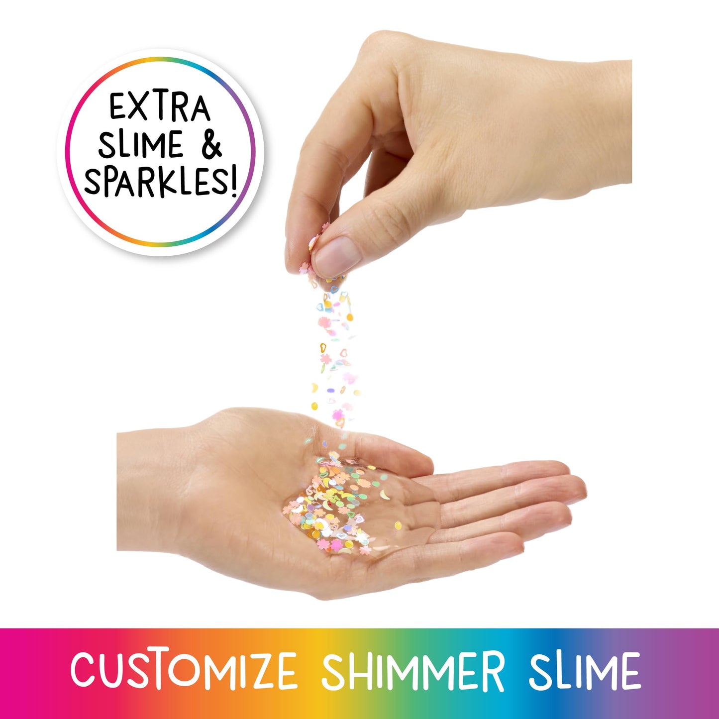 Rainbow High Rainbow Shimmers With Slime - Bella, Pink 11   , Create A Rainbow Fashion Doll, Slime Kit