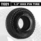 INJORA 1.3'' XHX Pin Tires for TRX4m SCX24, 72 * 24mm, S5 Compound, 4PCs