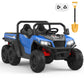 Ride On Dump Truck, 24V Ride On Car with Remote Control, Electric Dump Bed and Extra Shovel, Ride On Tractors Car with Music Pla