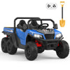 Ride On Dump Truck, 24V Ride On Car with Remote Control, Electric Dump Bed and Extra Shovel, Ride On Tractors Car with Music Pla