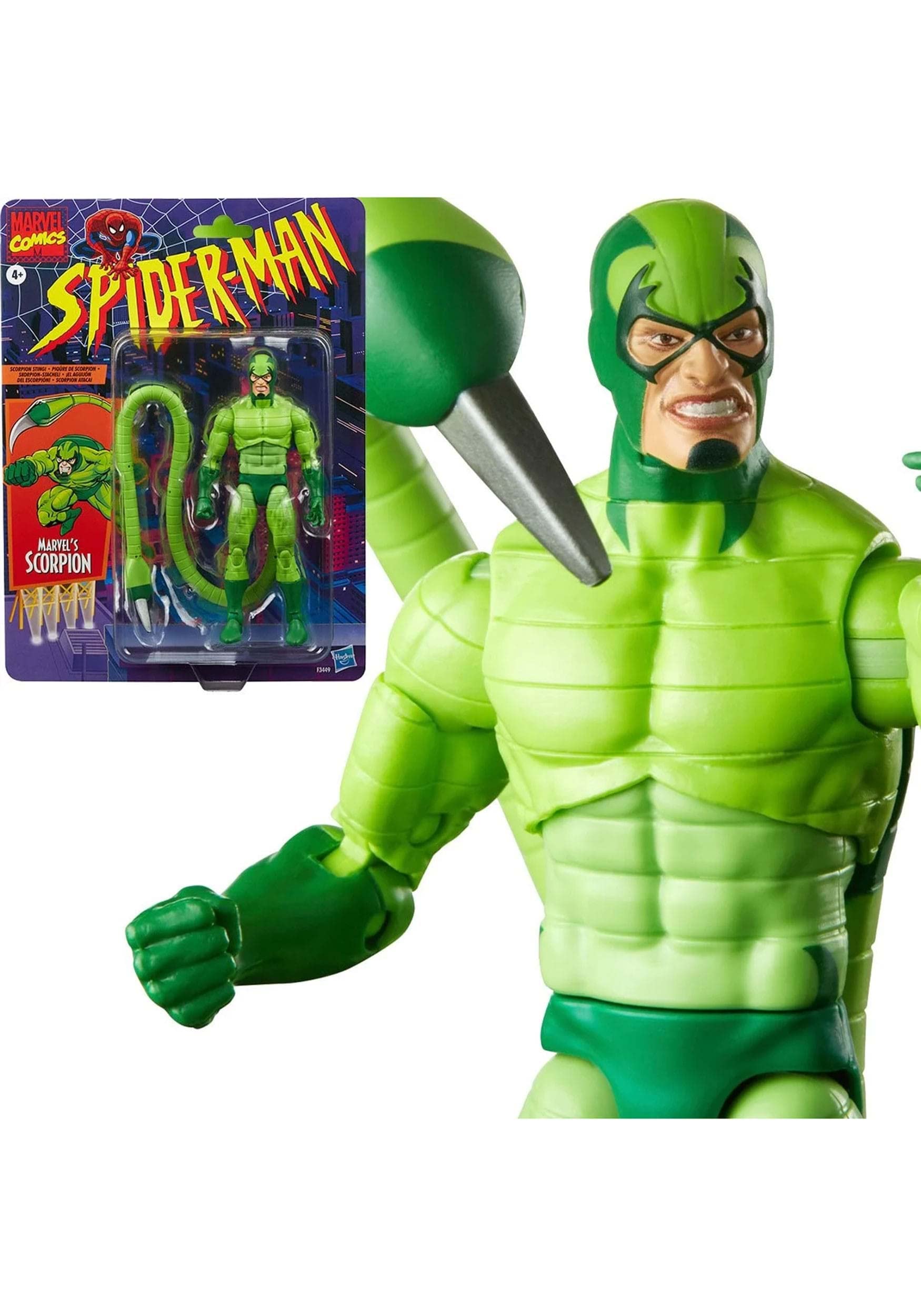 Marvel Legends Series Comics Scorpion 6-inch Action Figure Toy  4 YEARS+  5 Accessories