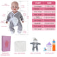 Vollence 14 Inch Full Body Silicone Baby Doll That Look Real Boy,Reborn Baby Doll Real Baby Doll Lifelike Baby Dolls Newborn Baby Doll Realistic Baby Doll