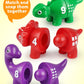 Coogam Numbers Matching Game 10Pcs, 123 Counting Dinosaur Toys, Educational Preschool Montessori Fine Motor Skill Mathematics Learning Toys For 2 3 4 Years Old